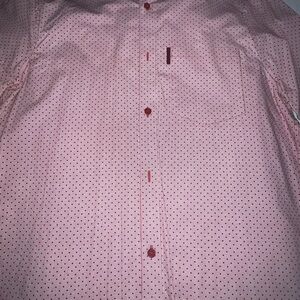 Armani Exchange Red and White Men's Shirt